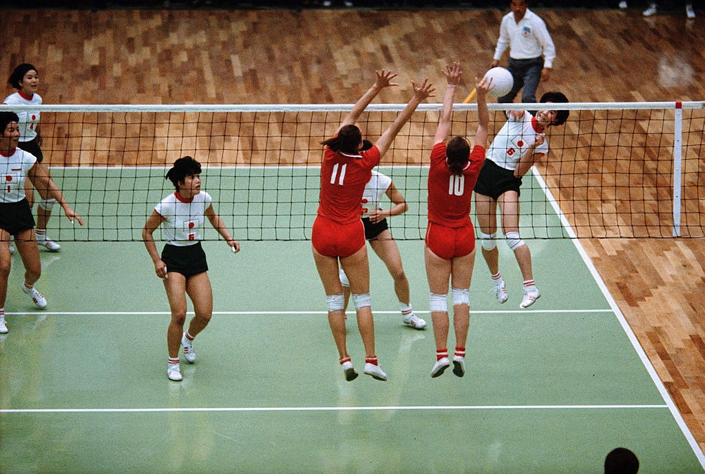 Japan and Soviet Union women's volleyball final at Tokyo 1964